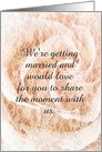 Wedding Invitation customizable, pink rose card