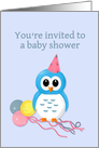 Baby Shower Invitation with Cute Owl card