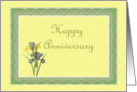 Happy Anniversary , iris card