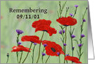 Patriot Day 9/11/01 ,Poppies and Bachelor Buttons card