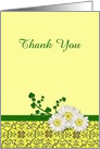 Thank you, daisies, customizable card