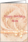 Happy Birthday Mom, feminine with pink lace card