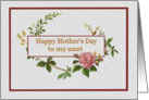 Happy Mother’s Day to Aunt, with Vintage Pink Rose card