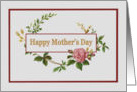 Happy Mother’s Day, with Vintage Pink Rose card