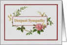 Sympathy with Vintage Pink Rose card