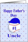 Happy Father’s Day,#1 Son, Baseball with Blue Cap card