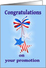 Congratulations Promotion, Patriotic card