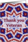 Thank You Veteran, Patriotic card