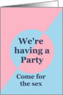 Gender Reveal Party, Pink and Blue card