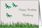 Happy Birthday Dragonflies Customizable card