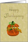 Happy Thanksgiving Pumpkin Centerpiece card