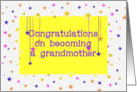 Congratulations New Grandmother, gender neutral colors card