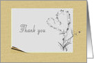 Thank You for Being in My Wedding, Simple Elegant Floral card