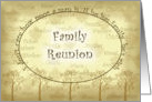 Family Reunion Invitation, Family Tree card