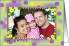 Spring Colors Photo Frame card