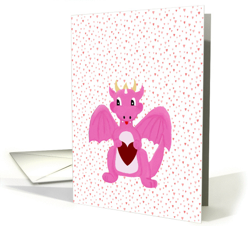 Valentine's Day Baby Dragon card (1002283)
