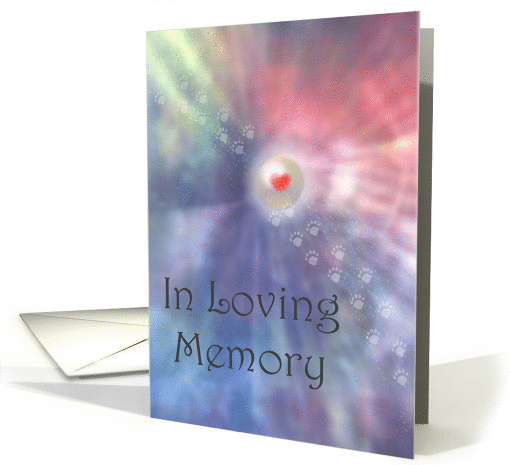 Loving Memory of Cat on Anniversary of It's Death card (1006305)