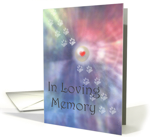 Loving Memory of Dog on Anniversary of It's Death card (1006635)