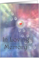 Loving Memory of Dog on Anniversary of It’s Death card