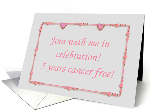 Cancer Survivor Party, 5 years cancer free card (1011971)