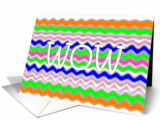 Wow Card Bright Stripes card (1016237)