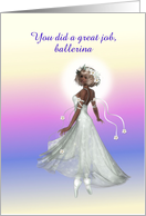 Ballerina Congratulations Dance , custom text card