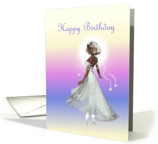 Ballerina Happy Birthday card (1037981)