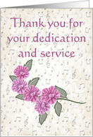 Thank you, music theme card