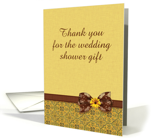 Brown and Golden Yellow Customizable Thank You for the... (1060387)