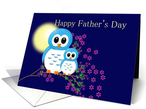 Father's Day with Cute Owls card (1073636)