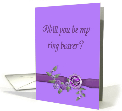 Ring Bearer Request in purple card (1079328)