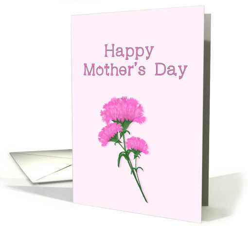 Happy Mothers Day, Pink Carnations card (1083102)