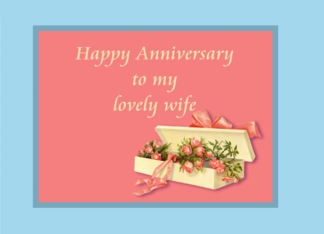 Anniversary to Wife,...