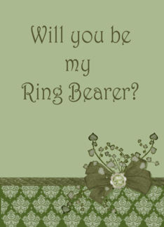 Be my Ring Bearer...