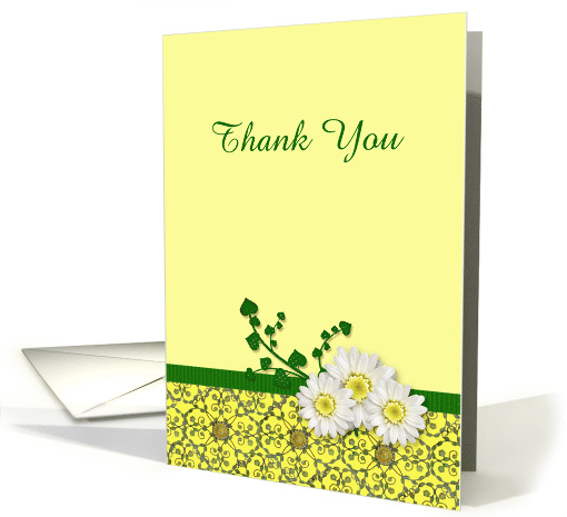 Thank you, daisies, customizable card (1092508)