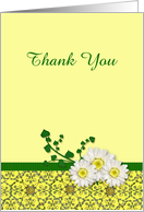 Thank you, daisies, customizable card