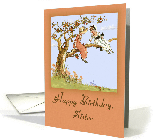 Happy Birthday, Sister, Vintage card (1363178)