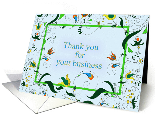 Thank you For Your Business card (1379012)