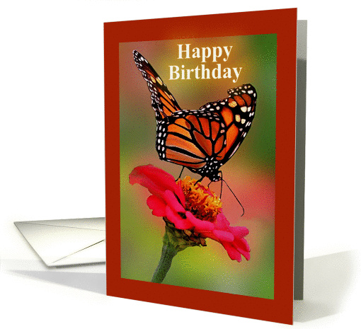 Happy Birthday, Monarch Butterfly card (1379186)