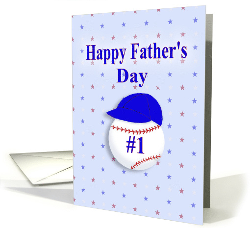 Happy Father's Day,#1, Baseball with Blue Cap card (1379940)