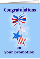 Congratulations Promotion, Patriotic card