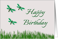 Happy Birthday, Dragonflies card