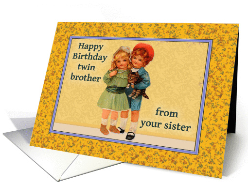 Happy Birthday Twin Brother card (469476)
