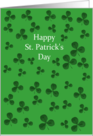 Saint Patrick’s Day Shamrocks card