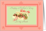 Happy Mothers Day Aunt box of roses card