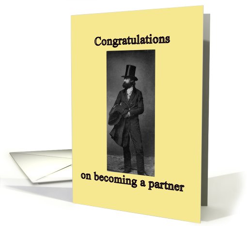 Congratulations on promotion to partner, law firm card (779480)
