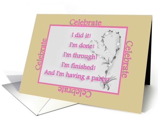 Finished with Chemo party invitation card (854393)