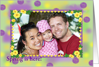 Spring Colors Photo Frame card