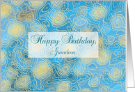 Happy Birthday Grandma, Modern Abstract Rose card