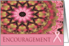 Encouragement Pink Leaves Kaleidoscope card